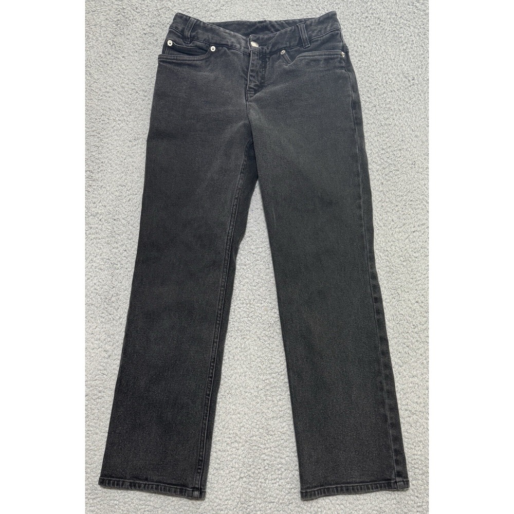 Vintage Pendleton Straight Leg Jeans Black Womens Size 2 24x26 Stretch